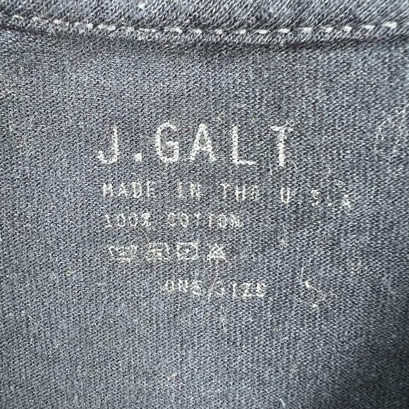 J. Galt Tee Golden Coast Blue Long Sleeve One Size Cotton - Picture 5 of 5